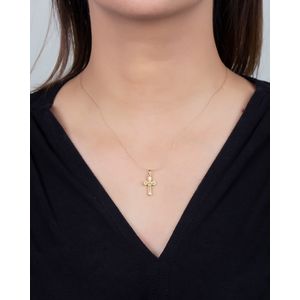 Pingente Crucifixo Dupla Face Ouro 18k 750