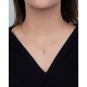 Pingente Menino Coração com Zircônias Ouro 18k 750