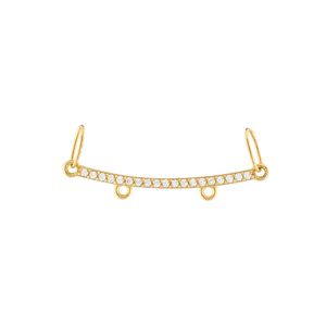 Pingente Canga com Zircônias Ouro 18k 750