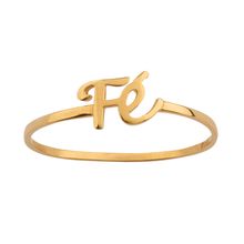 Anel Fé Ouro 18k 750