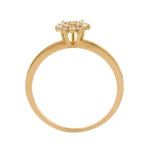 Anel Chuveiro com Diamantes Ouro 18k 750
