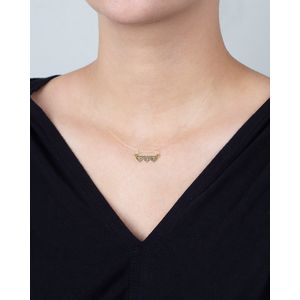 Pingente Canga Mãe 3 Corações Ouro 18k 750