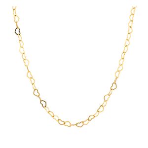 Gargantilha Corações Entrelaçados Ouro 18k 750