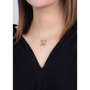 Pingente 2 Meninas Coração Ouro 18k 750