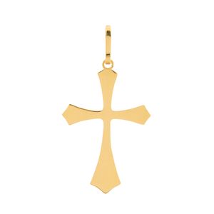 Pingente Cruz Liso Ouro 18k 750