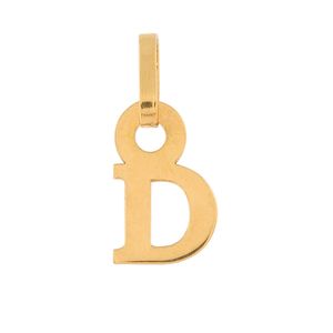 Pingente Letra D Ouro 18k 750
