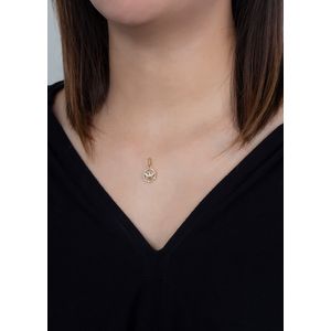 Pingente Espírito Santo Ouro 18k 750  Bicolor