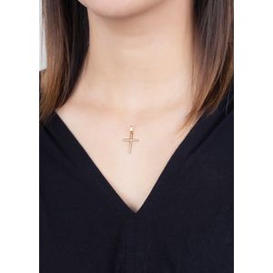 Pingente Vazado Cruz Ouro 18K 750