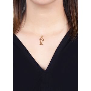 Pingente Menino Vazado Skate Ouro 18k 750