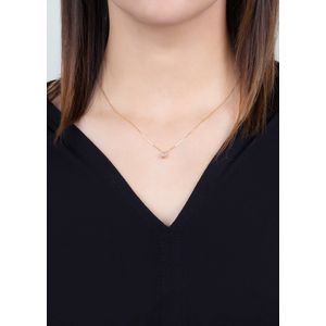 Gargantilha Ponto de Luz e Diamante 0,20ct