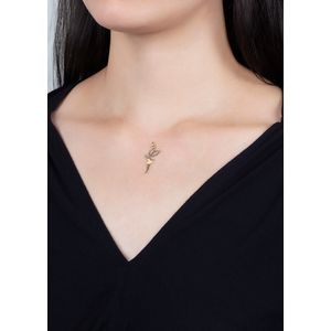 Pingente Fadinha Fosco e Liso Ouro 18k 750