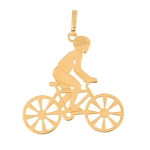 Pingente Ciclista Ouro 18k 750