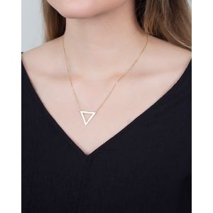 Gargantilha Triângulo Ouro 18k 750