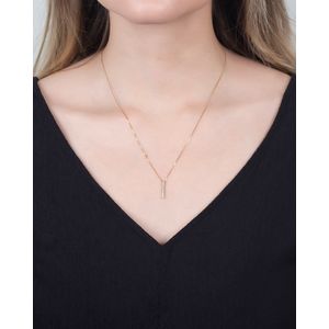 Gargantilha Palito com Diamantes Ouro 18k 750