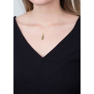 Pingente Anjinho Fosco e Liso Ouro 18k 750