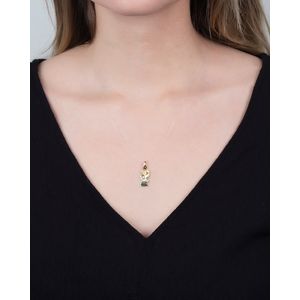 Pingente Anjinha Fosco e Liso Ouro 18k 750