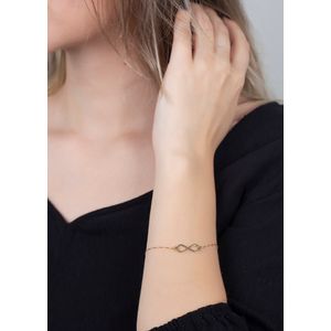 Pulseira Infinito Vazado Ouro 18k 750