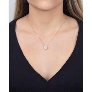 Gargantilha Oval Zircônias Ouro 18k 750