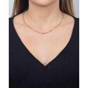 Gargantilha Corações Entrelaçados Ouro 18k 750