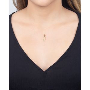 Pingente Ouro 18k 750 Menino com Diamantes