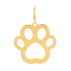 Pingente Pata de Cachorro Ouro 18k 750