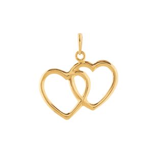 Pingente Dois Corações Ouro 18k 750