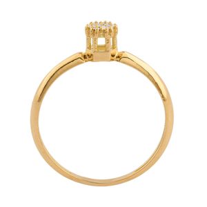 Anel Chuveiro Sete Diamantes Ouro 18k 750