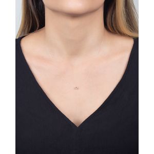 Pingente Ponto de Luz Zircônia 5mm Ouro 18k 750