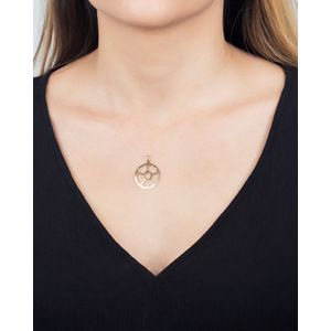 Pingente Bola Vazada Ouro 18k 750