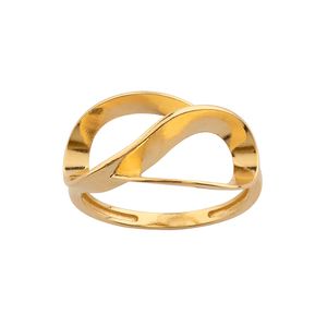 Anel Trabalhado Gotas Vazadas Ouro 18k 750