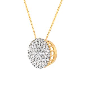 Gargantilha Chuveiro com Diamantes Ouro 18k 750