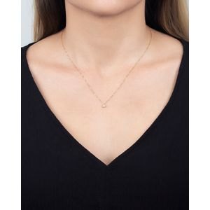 Gargantilha Ponto de Luz Diamante 0,10ct Ouro 18k 750