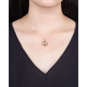 Pingente Paz e Amor Ouro 18k 750