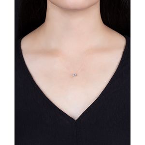Pingente Ponto de Luz Zircônia 6mm Ouro 18k 750