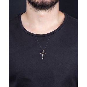 Pingente de Cruz Vazada Ouro 18k 750