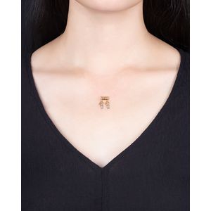Pingente Canga Love 2 Meninos Bicolor Ouro 18k 750