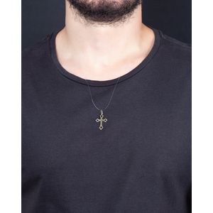 Pingente Cruz Pontas Vazadas Ouro 18k 750