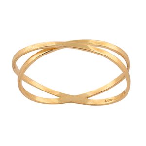 Anel Entrelaçado Ouro 18k 750