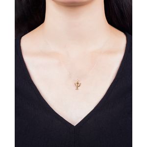 Pingente Psicologia com Safiras Ouro 18k 750