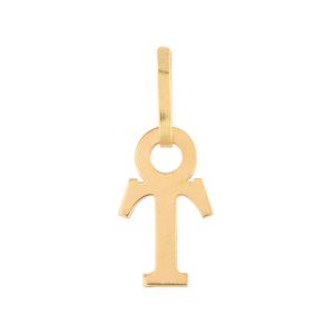 Pingente Letra T Ouro 18k 750