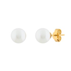 Brinco Pérola 6,5mm Ouro 18k 750