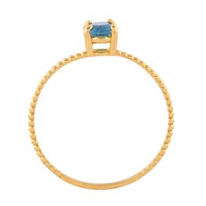 Anel Esferas Topázio London Ouro 18k 750