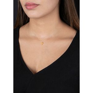 Pingente Cruz com Diamante Ouro 18k 750