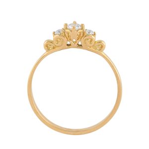Anel Princesa Diamantes Ouro 18k 750
