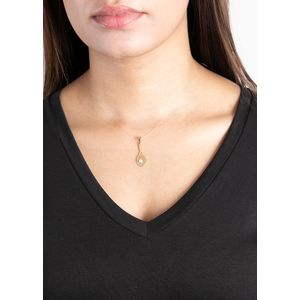 Pingente Raquete e Pérola Ouro 18k 750