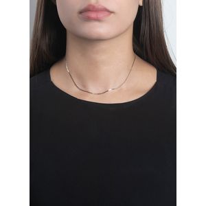 Corrente Piastrine 40cm Ouro 18k 750
