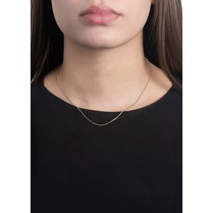 Corrente Bailarina 45cm Ouro 18k 750