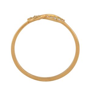 Anel Infinito com Diamantes Ouro 18k 750