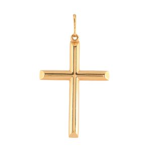 Pingente Cruz Lisa Ouro 18k 750