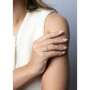 Anel Aparador Pavê 55 Diamantes Ouro 18k 750